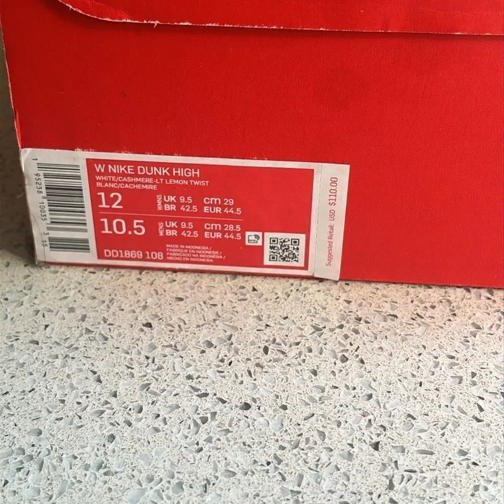 Nike Dunk High Womens‎ Size 12